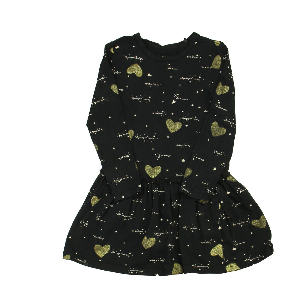 BCB Girls Girls Black | Gold Dress size: 4-5T